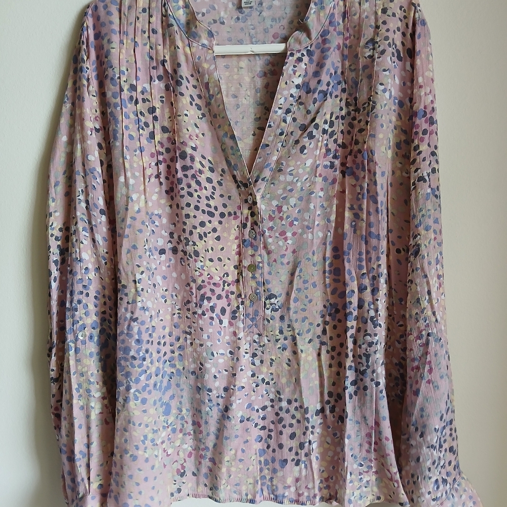 Zac & Rachel Multicolor Blouse Top Size XL - Picture 13 of 13